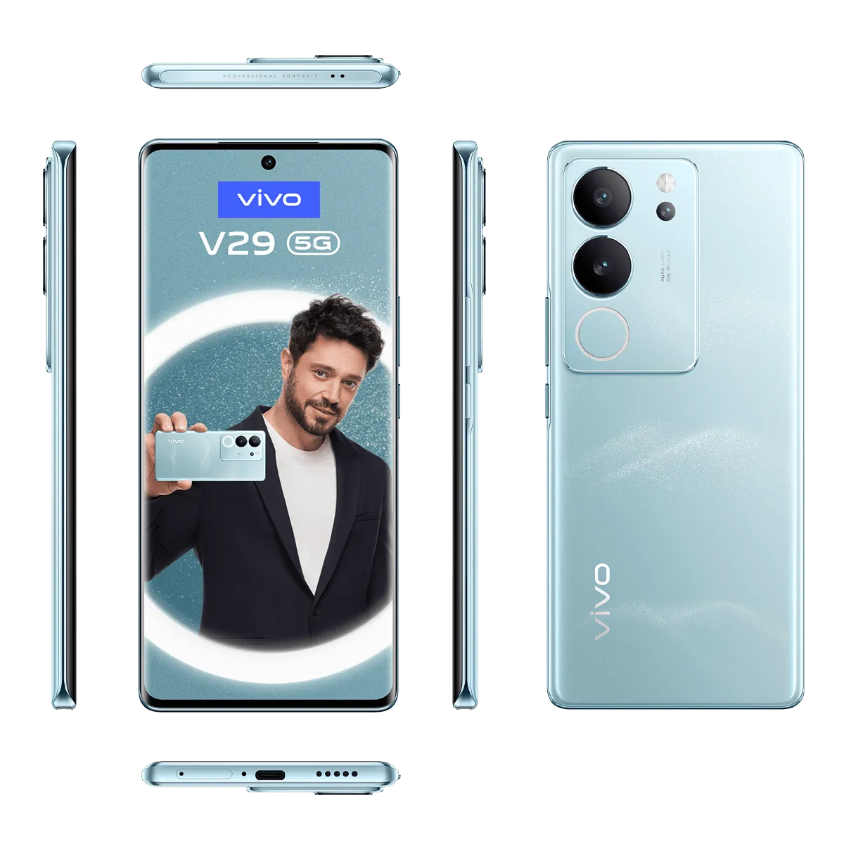 vivo V29 5G Işıltılı Gök Mavisi 8GB+256GB_5