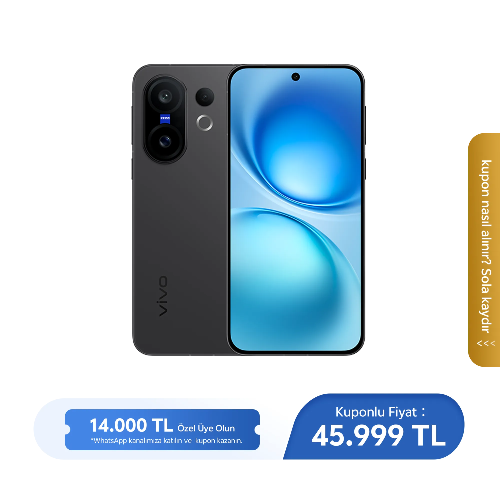 vivo X200 FE 5G 12 GB + 256 GB Volkanik Siyah_1